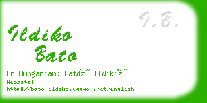 ildiko bato business card